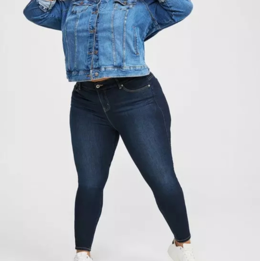Torrid Dark Blue Skinny Jeans